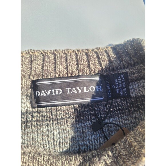 Vtg Patterned Crewneck Sweater by David Taylor - Picture 5 of 8